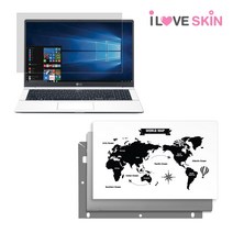 알럽스킨 LG 그램 17인치 2019 스타일가드 액정보호필름 17Z990 17ZD990, 월드맵