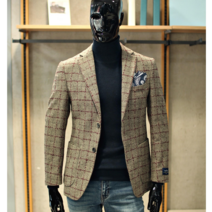 트루젠 FW 안젤리코 이태리수입원단 울100% 콤비자켓 AW0MJK520