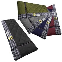 캠핑용 낚시용 야외용 휴대용 사계절 콜럼버스 아웃도어 알래스카 구스 거위털 사각형 대형 침낭(80X210cm 2.1kg 201T), 블랙