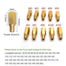 기화기 Keihin FCR OKO KOSO PE PWK 육각 오토바이 메인 인젝터 노즐 10 개 팩, Customize sizes