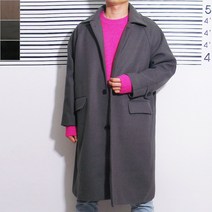 유로 클래식 발마칸 모직코트 남성 겨울 롱코트 부드러운 터치감과 따뜻함 Free 오버핏 데일리룩