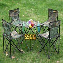 4인용 캠핑 테이블 세트 밀리터리 낚시 감성 초경량 야외 피크닉 차박 접이식