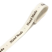 (주)아트인 핸드메이드 라벨리본 B(16mm-90cm), 브라운