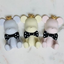 땡땡리본 빅베어브릭석고방향제 돌웨딩답례품 단체퇴사개업선물 석고방향제/오퓨저, 일반_옐로우(블랙체리)