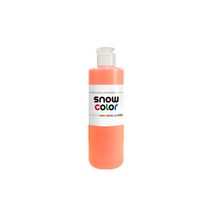 스노우물감 250ml 낱색 스노우키즈 유아 아기 놀이 핑거 형광 페인팅 블랙라이트 촉감놀이 물감놀이 형광놀이 미술놀이, (오렌지), 1개