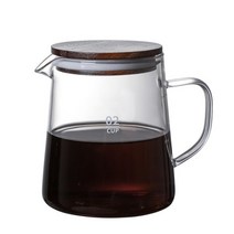 서버컴퓨터 데스크탑 노트북 v60 유리 범위 커피 300ml 500ml carafe 드립 커피 포트 바리 스타 여과기 명확한 커피 주전자 브루어, 600ml 커피 메이커