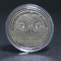 화폐 코인 기념주화 몽골 야생 동물 기념 주화 다이아몬드 기념품 선물 장식 공예품, [16] 주황색