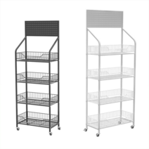 편의점 식품 가게 슈퍼 진열대 과자 빵 매대 음료, 상세이페이지 참고, 블랙 50x30x106cm