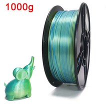 3D 프린터 소모품 필라멘트 1kg/500g/250g 3d 프린터 필라멘트 PLA 1.75mm 실크 이중 색상 승화 3D 인쇄 재, Yellow blue- 1kg_CHINA, 04 Yellow blue- 1kg