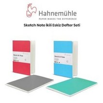 하네뮬레 스케치 & 노트 스케치북 다이어리 2권1팩 / 옵션선택, A5 블루/그린