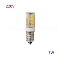 E14 LED 전구 빛 5W 12W 램프 AC 220V 옥수수 SMD2835 360 빔 각도 스포트라이트 할로겐 교체, 02 E14 7W 220V_02 Warm White