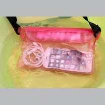 워터파크 필수품 방수 허리팩 밀봉 가방 멋스러운코디 크로스백 메신저백, 옐로우