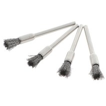 용접 용품 1/4Pcs 강철 와이어 브러쉬 도구에 대 한 연마 휠 미니 닦 았된 버 용접 금속 표면 전처리 연 삭, 02 4pcs
