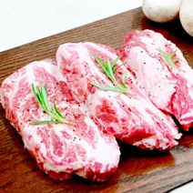 프리미엄 이베리코 베요타 캠핑 고기 세트 목살 눈꽃살 갈비살 항정살 황제살 스페인 돼지고기 원육 300g 1kg 2kg 구이용 스테이크 세트 스페인산 흑돼지, 7. 이베리코 목살 (스테이크용)