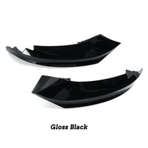 전차종바디킷 자동차 범퍼 튜닝 호환 bmw f32 f33 f36 4 시리즈 프론트 디퓨저 측면 부품 스플리터 각도 2014- m-sport m-tech(m 스포츠 모델만 해당), 광택 블랙