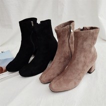 오노마 오노마 ONM 여성 앵클부츠 스웨이드 스판 부츠 (9008666)