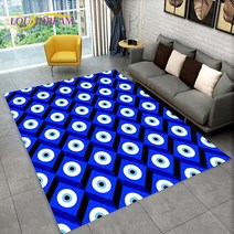 Nazar Evil Eye Tree of Life 영역 러그 가정용 카펫 거실 침실 소파 도어매트 주방 장식 어린이 놀이 미끄럼 방지 바닥 매트, 30.40x60cm15x23in - 3