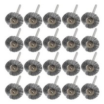 드러멜 드레멜 다용도조각기 XCAN 연마 도구 스테인레스 스틸 와이어 휠 브러시 세트 Dremel 로타리 용 3.0mm 생크 20 피스, 20pcs Set
