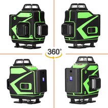 그린라인 레이저 레벨기 16 라인 4D 셀프 레벨링 머신 12 360 도 회전 수평 및 수직 빔, 01 EU Plug