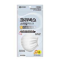 숨쉬기 편한 [크리넥스 마스크] KF-AD 비말차단 스타일 마스크, KF-AD 화이트엠보 소형3매x10개 (총30매)