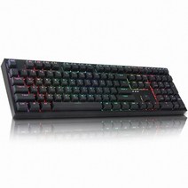 COX 콕스 모나크108 교체축 RGB 한영 이중사출 PBT 체리 키보드, 적축
