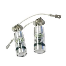 포그램프 안개등 자동차 차량 2 piece 100w super bright ice blue led fog tail turn drl car light lamp 전구, 없음