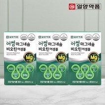 일양약품 마그네슘 비타민B126 비오틴 셀레늄 영양제 3박스, 30정