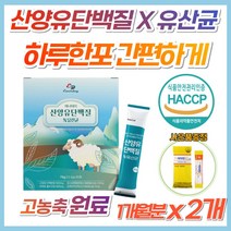 식약처 인증 산양유 단백질 분말 유산균 혼합 파우더 네덜란드 프리미엄 고함량 고농축 퀄리고트 인정 10억 락토바실러스 가세리 모유 유래 추출 배양 우유맛 스틱 성인분유 밀크파우더, 2개, 1개월분(사은품증정)