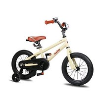 JOYSTAR 아동용 자전거 2~9세 남아용 여아용 보조 바퀴가 있는 12~18인치 BMX, Ivory, 12 Inch With Training Wheels