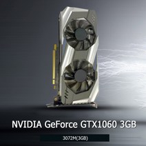 CPU 그래픽카드 데스크탑 비디오 카드 GT210 512M DDR3 64 비트 컴퓨터 HDMI 호환 VGA DVI 올인원 그래픽 액세서리, 03 GTX1060 3GB