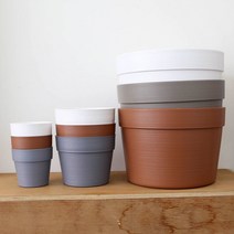 화담 토분 플리츠화분 토분화분 분갈이화분, 3호 황토