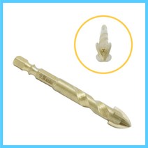 만능십자드릴 12MM 비트 대리석 타일 목재 삼각드릴비트 세트 1PCS, 1개