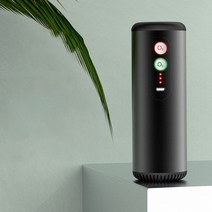 공기청정기 가정용 업소휴대용 자동차 공기 청정기 USB 충전식 이오나이저 오존 발생기 냄새 제거기 클리, 01 grey