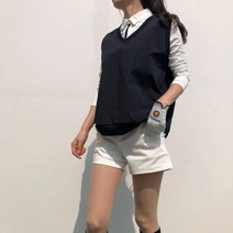 로로얼로이 바람막이 솜털 아노락 브이넥 골프 조끼 베스트