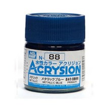 군제 아크릴 도료 N088 아크리존 메탈릭 블루 10ml