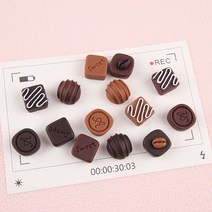 미니어쳐재료 소품 미니어쳐음식 DIY 책꽂이 만들기 10 개/가방 수지 초콜릿 미니어처 장식 요정 집 홈 음, 01 mix