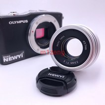 캠코더렌즈 카메라렌즈 35mm F1.6 APS-C 영화 수동 초점 MF 프라임 소니 a7r3 a9 A6500 후지 xt30 xa5 m43, 01 black color_03 후지 xf