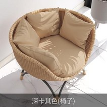 라탄그네의자 라운지체어 실내 실외 흔들 의자 야외 스윙 발코니 레저 등나무 좌석 테라스 단일 북유럽, F