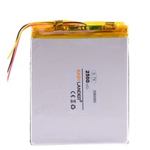 전자 책 크레마 사운드용 폴리머 리튬 배터리 교체용 3 라인 306080 3.7V 2500MAH 306082