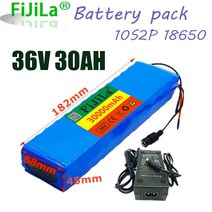 36v충전기 어댑터 전동 퀵보드충전기 10S2P 36V 30Ah 배터리 ebike 팩 18650 리튬 이온 500W 고전력 및 용량 42V 오토바이 스쿠터 충전기 포함, [01] WHITE