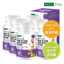 건국유업 쑥쑥 키즈업 칼슘마그네슘아연비타민D츄어블 120정x6개, 1개