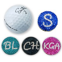 아이엠 수제 이니셜 골프 볼마커 골프공마킹 선물, 정자체, INIT(2글자), 06_퍼플화이트