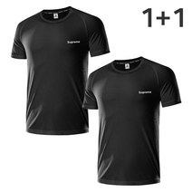 슈프림 반팔 썸머베이직 쿨티 기능성 운동복 트레이닝 상의 2장 SET