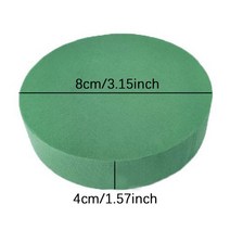 스치로폼 압축 폼포드 대형 우드락 스펀지 라운드 드라이 플로랄 폼 블록 DIY 꽃꽂이 스티로폼 브릭 꽃 포장 진흙 1 개, 1.1
