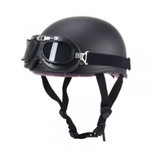 전동킥보드 전기자전거 오토바이 바이크 이륜차 헬멧 반모 레트로 하이바 클래식 배민 배달, 할리 미러가있는 아시안 블랙