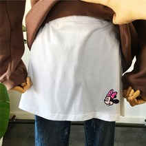 쁘띠 화이트 스커트 가을 겨울맨 스웨터 반신 겹겹이 입기 이너웨어 여성 방귀 커튼 노출 라인 보텀 트렌드 2402695143