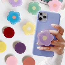 아크릴톡 스마트톡 핸드폰거치대 거치대 핸드폰 휴대폰 폰 사은품 판촉 대량구매 이지그립 에폭시 꽃 원형, 원형그립톡(랜덤)