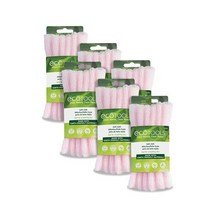 EcoTools 엑스폴리에이팅 목욕 천 핑크 먼지 기름 피부 불순물을 부드럽게 제거 부드럽고 유연한 피부용 핑크 워시 천 타월 얼굴 또는 몸용 6개