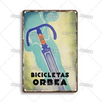 녹슨 자전거 금속 주석 기호 장식 접시 홈 바 스튜디오 징후 빈티지 여행 플 라크, 01 7.8x11.8inch, 15 GH31-X