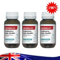 누트라라이프 하루 1정 200억 유산균 영양제 프로바이오티카 데일리 헬스 Nutra Life Probiotica Daily Health 60 Capsules, 60 캡슐, 3병가